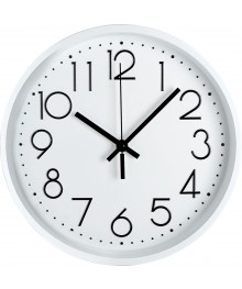 Часы настенные MAX-CL312 белые (диаметр 30см, круглые)астенные часы оптом с доставкой по Дальнему Востоку. Настенные часы оптом со склада в Новосибирске.
