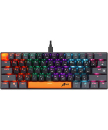 Клавиатура DEFENDER Apex GK-002 RU  3 цв,черный, радуж 61к, красн св