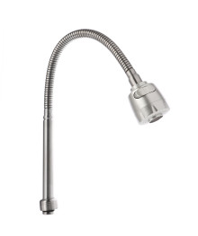 Излив смесителя для кухни, гибкий, 50см, нерж. сталь, EPDM, с гайкой, сатин