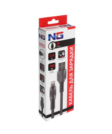 Кабель USB - 3в1 - NG MIX, штекер iP/microUSB/Type-C, 1.5м, 2.4А, пластик