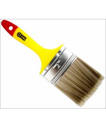 Кисть малярная   плоская "Kанекарон" иск. щетина 3" (75мм) пласт.ручка ONбот оптом - кисти валики оптом, шпатели оптом по низким ценам в Новосибирске с доставкой в регионы.