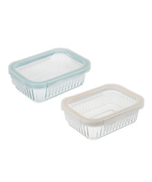 Контейнер SATOSHI жаропрочный, стекло, 640мл, 2 цвета