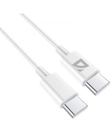 Кабель USB - Type C-Type C F182,White, 1м, 60Вт,PD,TPE,пакет Defender