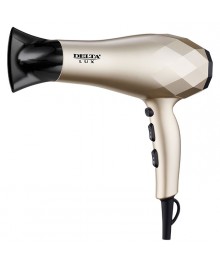 Фен   DELTA LUX DL-0941 : ТУРМАЛИНОВАЯ ИОНИЗАЦИЯ, 2400Вт, золотой с черным (Россия)(12)