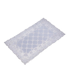 Салфетка Grace Лейс100х60 LO-0947B1 СЕРЕБРО прямоугольник