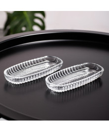 Блюдо стеклянное 14 см (набор 2 шт)   ПУ SANTA PL1297GCL (24/1) Иран