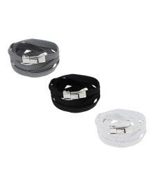 Шнурки для обуви без завязывания с фиксатором 2шт, длина 100см, ширина 8мм, 3 цвета