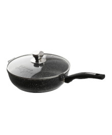 Мечта Сотейник литой 26см Гранит Star с несъем. ручкой со стекл крышкой АП с263803 (10)