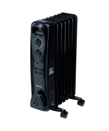 масл.рад-р Oasis  US-15B чёрный (1,5 кВт, 7секц)