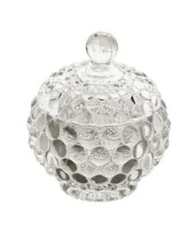 Сахарница стеклянная, 150 мл, DOLCE, с рельефным корпусом