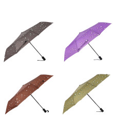 Зонт универсальный, автомат, металл, пластик, эпонж, d96см, 8 спиц, 4 цвета, А2024-2