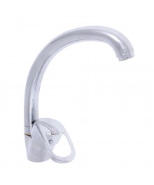 Смеситель Klabb 0307 для кухни с бок. ручкой, керам. картридж 40 мм, хром, без подв D