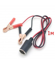 Гнездо прикуривателя с "крокодилами" TDS TS-CAU43 1м (16А)