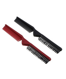 Расческа складная, дорожная, пластик, нейлон, 21x2,8см, 2 цвета