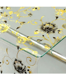 Клеенка GRACE силикон-прозрачная с рис. 1х20 м 0,65 мм Laser LS-8006A