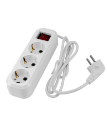 Удлинитель сетевой Volsten SR 3x5-ZDV (э/удл., земл, выкл, 3 гн. 5 м., 16А, 3500 Вт, ПВС 3х0,75