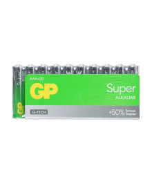 Бат LR3            GP Super G-Tech 20 шт в пленке  (GP 24AA21-2CRSWC20 320/960)