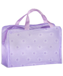 Косметичка на молнии, с ручками, цвет фиолетовый