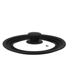 Крышка стекло/силикон универсальная с ручкой, 16-18-20см