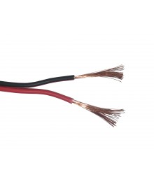 кабель акустический 2*1,0 мм2 чёрн/красн Нетко 100м (56*0.15мм, CCA, пластиковая катушка)