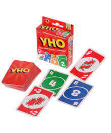 Уно классическое с европодвесом, 52 карточки