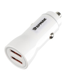 Авто зарядное устр-во ЕРМАК USB QC 3.0+PD, 5В/3.1А, прозрачный пластик