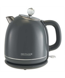 Чайник DELTA LUX DE-1018  ДВОЙНОЙ КОРПУС, 1,7 л, 2200Вт, серый (12)
