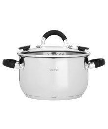 SATOSHI Арбон Кастрюля 20х11,5см, 3,4л, со стекл. крышкой, индукция