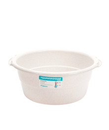 Таз  8л ударопрочный (P), белый мрамор цвет