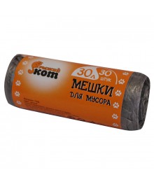 Мешки для мусора  "РЫЖИЙ КОТ"  30л, 4,8мкм (цена за рулон 30шт) ПНДке. Контейнеры оптом с доставкой по Дальнему Востоку. Большой каталог коробок оптом по низкой цене.