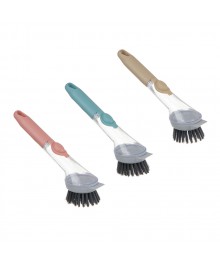 Щетка длинная с дозатором, полипропилен, 22,5х5,5х4,5 см,3  цвета