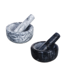 Ступка с пестиком, 11,5x6см, мрамор, 2 цвета
