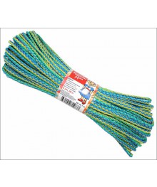 Шнур вязаный полипр. с серд. Цвет. "Радуга", (красн,син.,зел.,жёлт), 4 мм, L 20 м КОШКИН ДОМВеревки и шнуры оптом с доставкой по России.