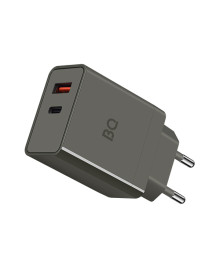 Блок пит USB сетевой  BQ charger 38W2A01 серый (2 ports Type-C + USB, PD 20W+QC3.0 18W, 38W total)
