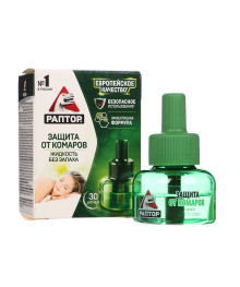 Жидкость от комаров Раптор, 30 ночей, 20мл