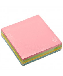 Блок с клеевым краем 76x76мм, 200 листов, 4-х цветный, 12шт/уп