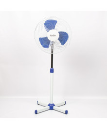 Вентилятор Maxtronic MAX-1615-5 (4) Бело-синий (напольный, упр на моторе, 38Вт, 16", 3ск, 4шт/кор)ой в регионы . Напольные и настольные вентиляторы Delta, Lira, Energy, Oasiis оптом по низкой цене.