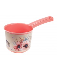 Ковш 1л Деко Маки М1217  пласт.я СВЧ в Новосибирске большой ассортимент. Посуда со склада для микроволновки купить в Новосибирске.