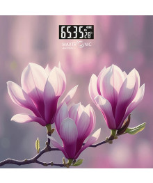 Весы напольные MAXTRONIC MAX-2602 чветы (электр, LCD, до 180кг/100г, подар уп) 10/уп