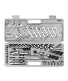 Набор инструментов ЕРМАК 63 предмета, универсальный, 1/2" и 1/4"