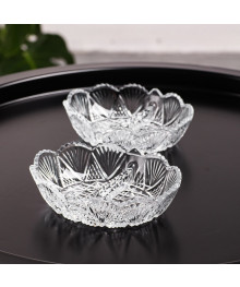 Набор салатников с разделением стекло из 2 шт.CARAT ROYAL емк.220 мл 13*10 см 37s10+21 (18/1) Иран