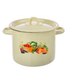 Кастрюля цилиндрическая Стальэмаль 3.5л Урожай палевая с петлей С1612.П*71  (4/уп)