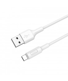 Кабель USB - TYPE C  HOCO X25 Белый  2A,1мВостоку. Адаптер Rolsen оптом по низкой цене. Качественные адаптеры оптом со склада в Новосибирске.