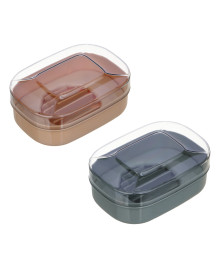 Мыльница, пластик, 13х9,5х5,5 см