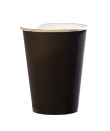 Стакан бумажный 250мл черный Д80  50/1000 (529564)