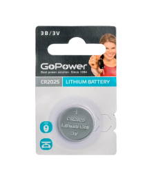Бат CR-2025    GoPower BL1 Lithium 3V (1/50/2000)
