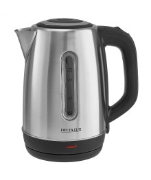 Чайник DELTA LUX DE-1015  нерж.1,8л, 2000Вт,черный (12)