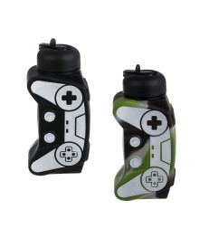 Бутылка для воды LADECOR "Джойстик", 600 мл, силикон, 2 вида