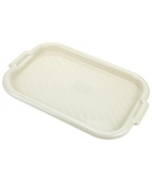 Поднос М1110  универсальный 27х39см белый ротанг (17/уп)очная доска оптом в Новосибирске. Разделочная доска купить в Новосибирске оптом. Доставка в регионы