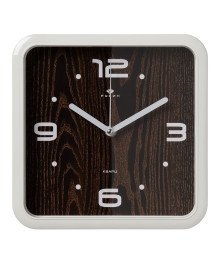 Часы настенные СН 2223 - 013 квадрат 22х22см, корпус белый  "Классика" (10)